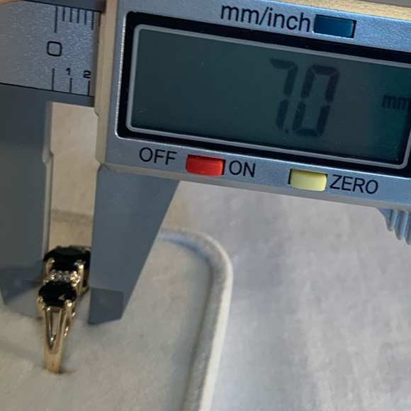 Engagement! Mother's Day! Anniversary! Gorgeous Onyx & Diamond 14K ring 6.5 - Picture 7 of 10